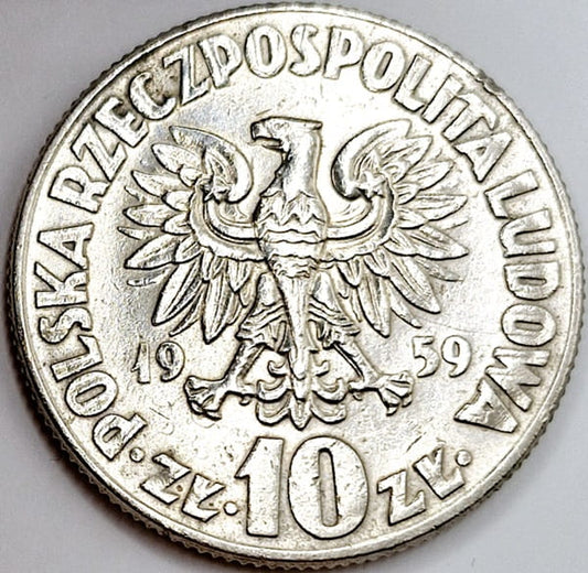Moneta 10 zł Mikołaj Kopernik 1959 stan 2