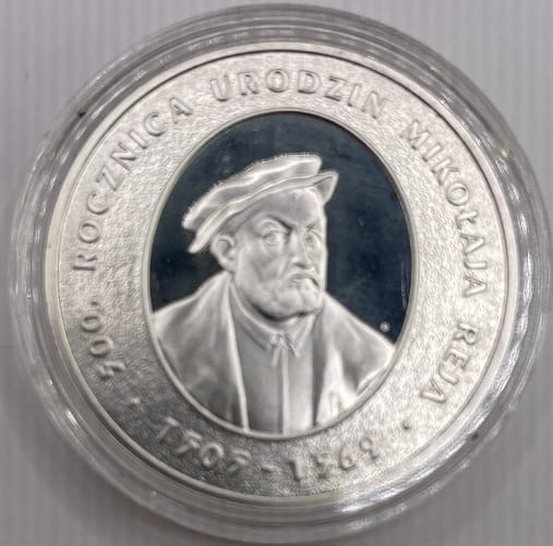 Moneta 10 zł Mikołaj Rej 2005 r.