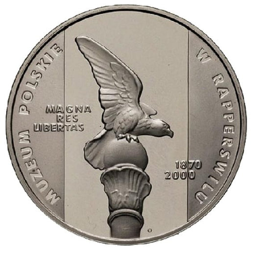 Moneta 10 zł Muzeum Polskie w Rapperswilu 2000 r.