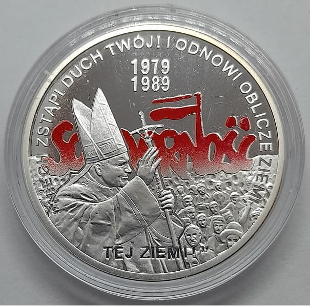 Moneta 10 zł Polska droga do wolności wybory 1989 2009 r.