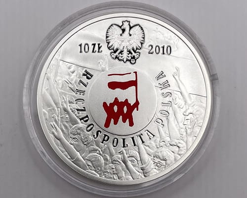 Moneta 10 zł Polski Sierpień 1980 2010 r.
