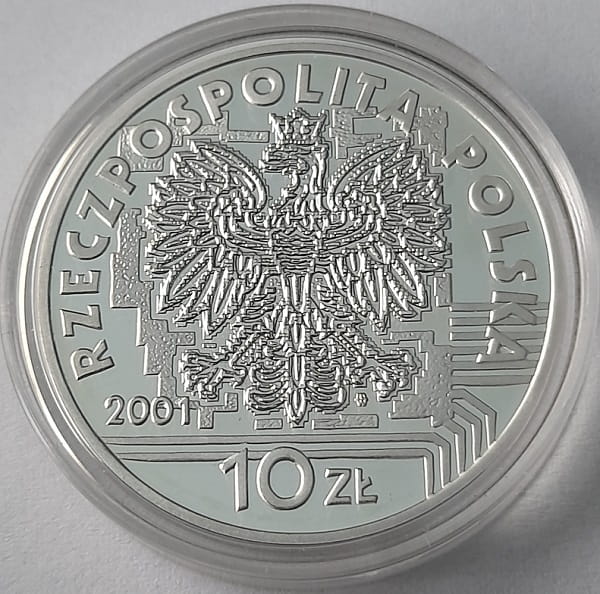 Moneta 10 zł Rok 2001 r.