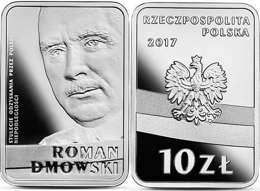 Moneta 10 zł Roman Dmowski 2017