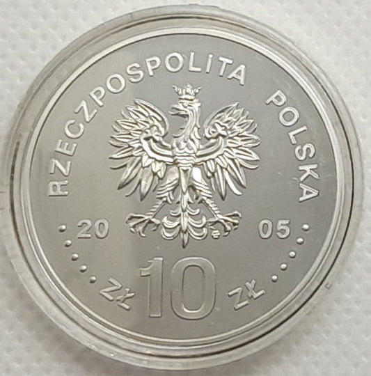 Moneta 10 zł Stanisław August Poniatowski popiersie 2005