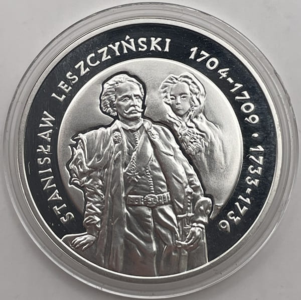 Moneta 10 zł Stanisław Leszczyński półpostać 2003