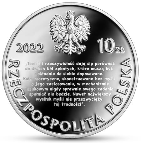 Moneta 10 zł Stanisław Lewiński 2022 r.
