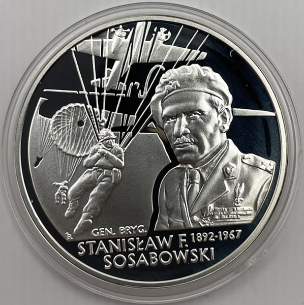 Moneta 10 zł Stanisław Sosabowski 2004