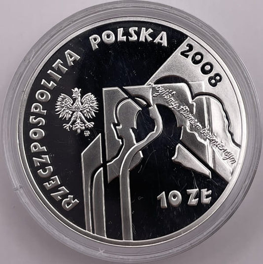 Moneta 10 zł Sybiracy z cyrkonią 2008