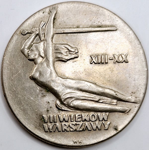 Moneta 10 zł 1965 Warszawska Nike