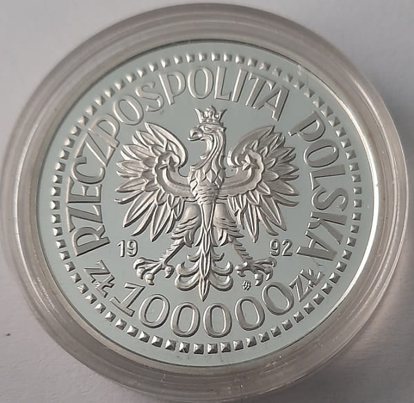 Moneta 100 000 zł Wojciech Korfanty 1992 r.