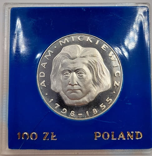 Moneta 100 zł Adam Mickiewicz 1978