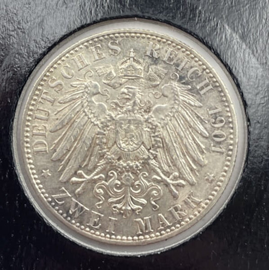 Moneta 2 marki 1901 200-lecie Królestwa Prus