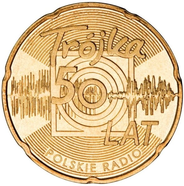 Moneta 2 zł 50-lecie Programu 3 Polskiego Radia 2012 r.