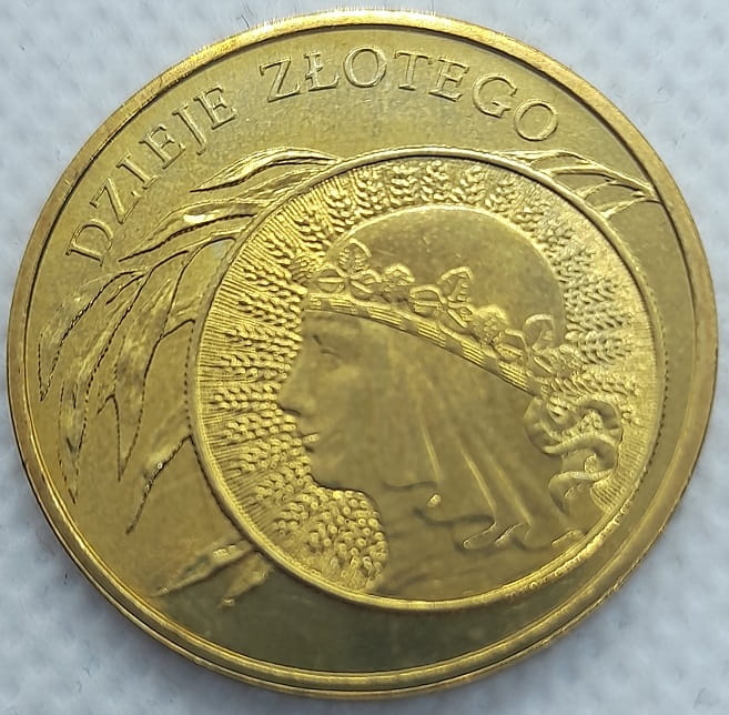 Moneta 2 zł Dzieje złotego 10 zł z 1932r 2006