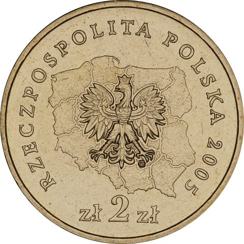 Moneta 2 zł Województwo Warmińsko-Mazurskie 2005