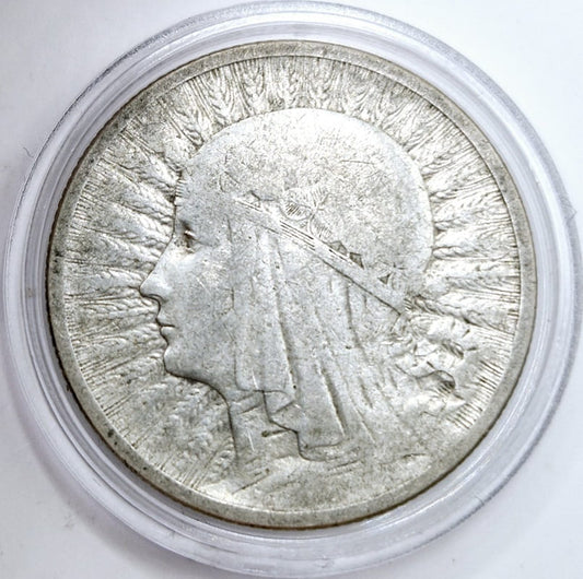 Moneta 2 złote 1933 Polonia Głowa Kobiety stan 3