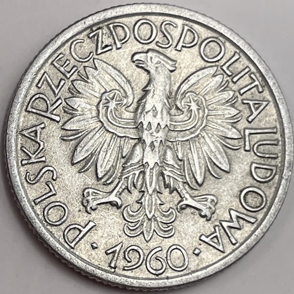 Moneta 2 złote Jagody 1960 stan 3