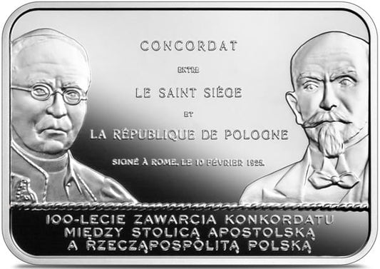 Moneta 20 zł 100-lecie zawarcia Konkordatu między Stolicą Apostolską a Polską 2025