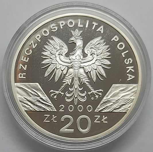 Moneta 20 zł Dudek 2000