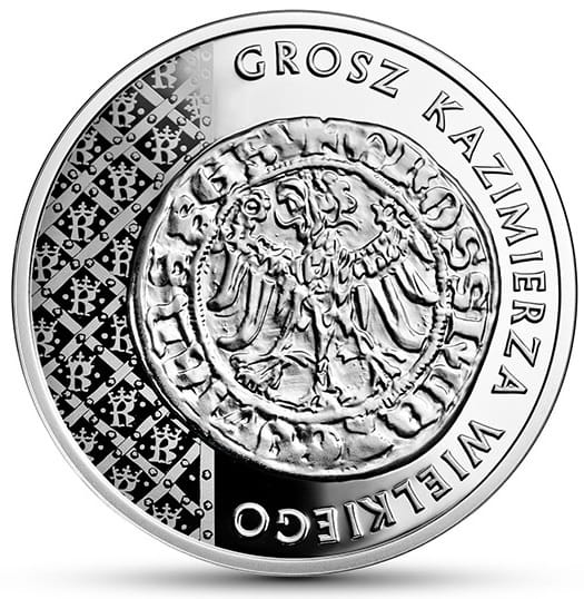 Moneta 20 zł Grosz Kazimierza Wielkiego 2015