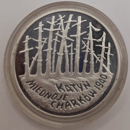 Moneta 20 zł  Katyń 1995