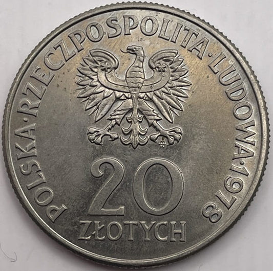 Moneta 20 zł Maria Konopnicka 1978