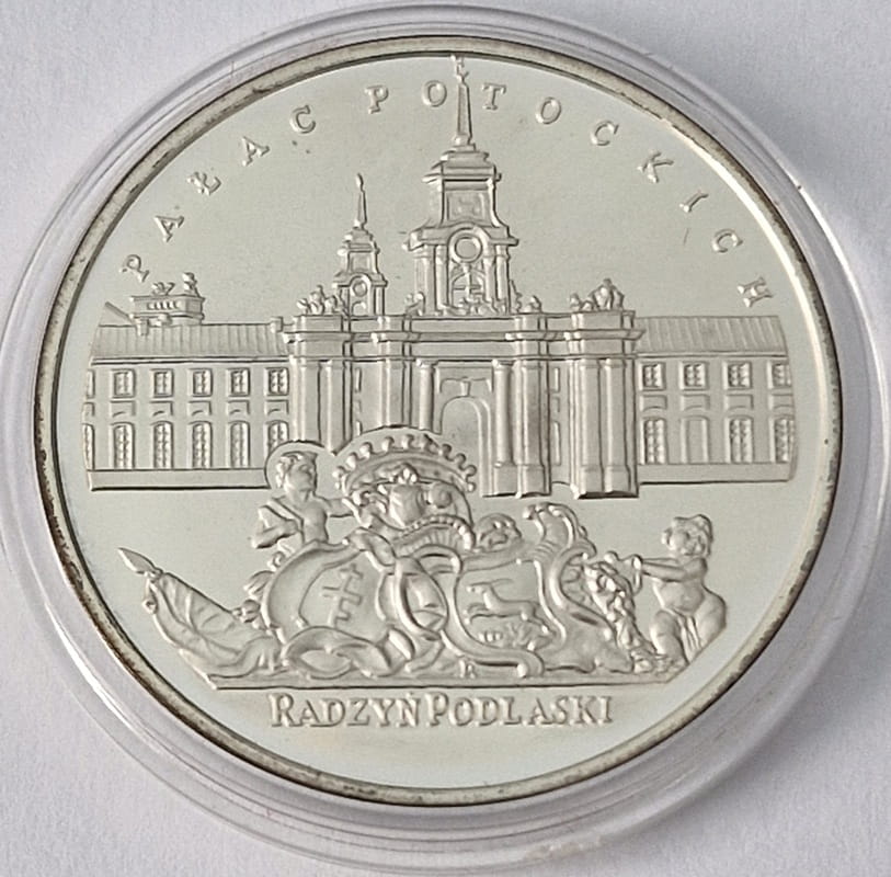 Moneta 20 zł Pałac Potockich w Radzyniu Podlaskim 1999