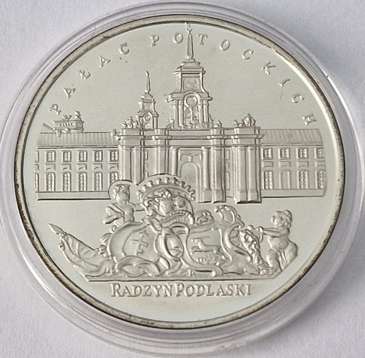 Moneta 20 zł Pałac Potockich w Radzyniu Podlaskim 1999