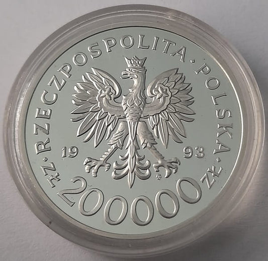Moneta 200 000 zł 750-lat Szczecina 1993 r.