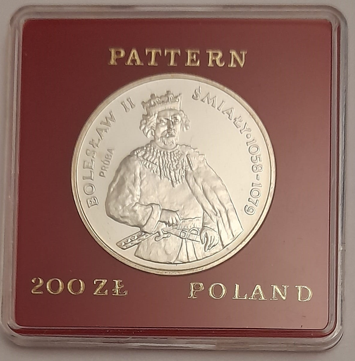 Moneta 200 zł Bolesław II Śmiały próba 1981 r.