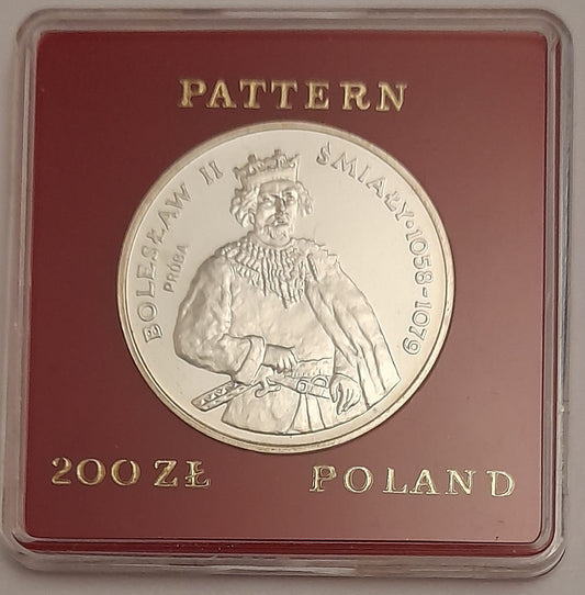 Moneta 200 zł Bolesław II Śmiały próba 1981 r.