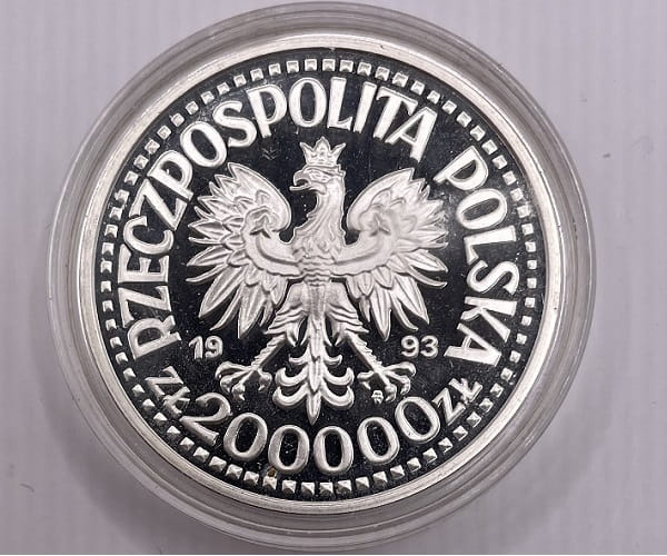 Moneta 200000 zł Kazimierz IV Jagiellończyk półpostać 1993