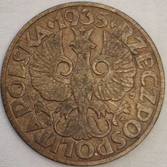 Moneta 5 groszy 1935