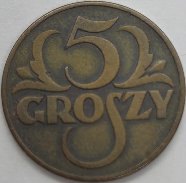 Moneta 5 groszy 1937