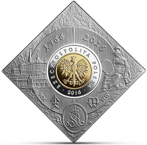 Moneta 5 zł  250 rocznica założenia Mennicy Warszawskiej 2016