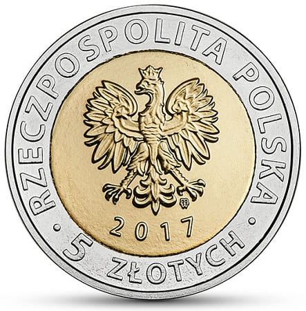 Moneta 5 zł Kaplica Trójcy Świętej  na Zamku w Lublinie 2017