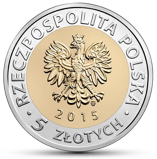 Moneta 5 zł Ratusz w Poznaniu 2015