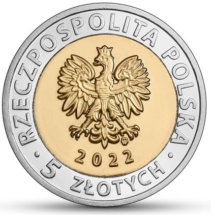 Moneta 5 zł zamek w Mosznej 2022