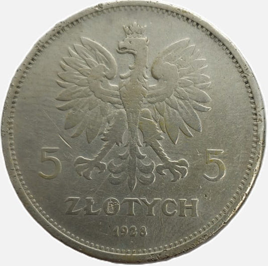 Moneta 5 złotych Nike 1928