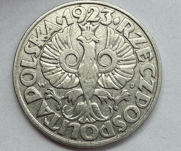 Moneta 50 groszy 1923 stan 2/3