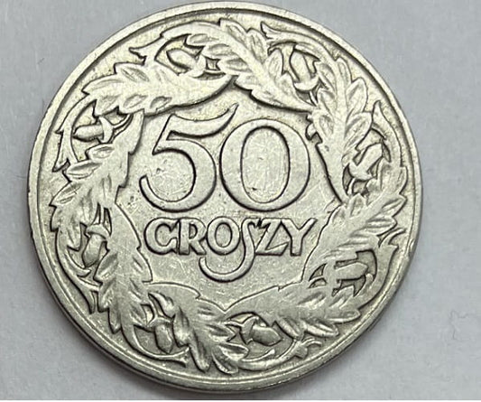 Moneta 50 groszy 1923 stan 2/3