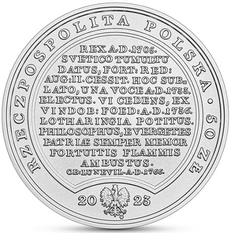 Moneta 50 zł Stanisław Leszczyński 2023