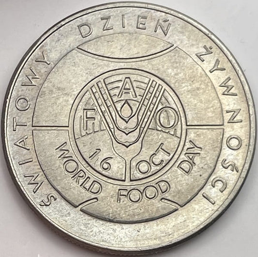 Moneta 50 zł Światowy dzień żywności FAO 1981