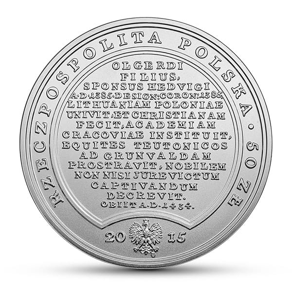 Moneta 50 zł Władysław Jagiełło 2015