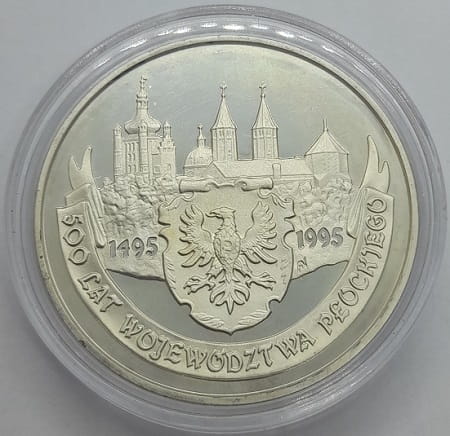Moneta 20 zł 500 lat województwa płockiego 1995