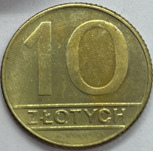 Moneta 10 złotych 1989