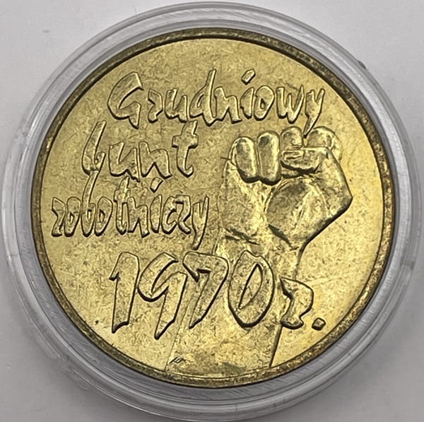 Moneta 2 zł 30 rocznica Grudnia 70 bunt 2000