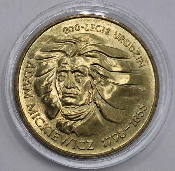 Moneta 2 zł Adam Mickiewicz 1998