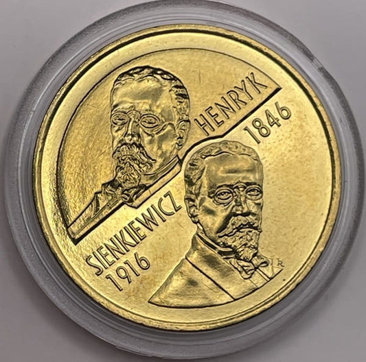 Moneta 2 zł Henryk Sienkiewicz 1996