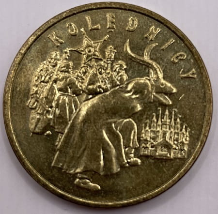 Moneta 2 zł Kolędnicy 2001